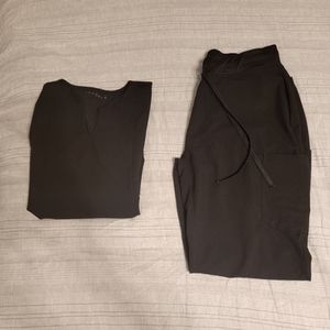 Black Mandala Scrub Set